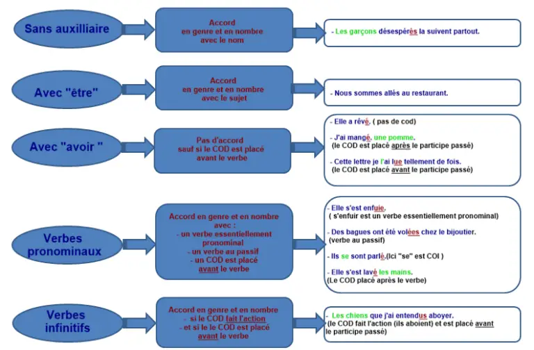 Synthèse Comment accorder le participe passé Je Révise soutien